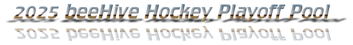 2023 beeHive Hockey Playoff Pool Standings